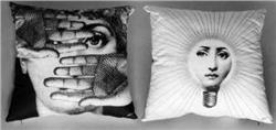 Fornasetti Pillow cushion TV L' ABBAGLIO IN STOCK free shipping