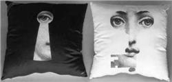 Fornasetti Pillow cushion TV LA SERRATURA IN STOCK free shipping