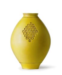 vase giallo serie vasi re-editions