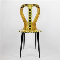 fornasetti chair musicale yellow tones