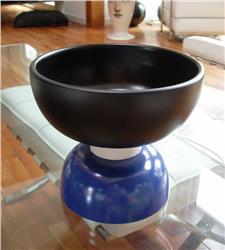 bowl black blue small by ettore sottsass