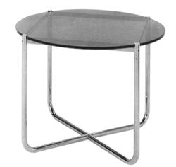 Round side table designed by Mies van der Rohe