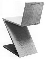 Zig Zag chair designed by Gerrit Rietveld