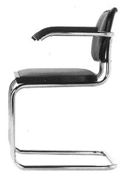 Upholstered cesca top chair