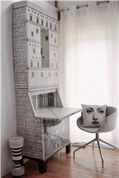 Piero Fornasetti Trumeau Architettura black white