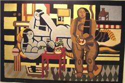 3 women rug designed by Fernand Leger