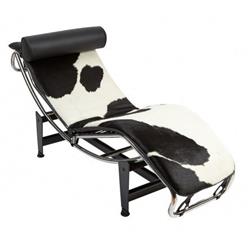 le corbusier chaise lounge fur