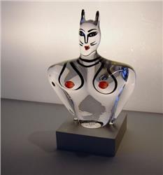 KOSTA BODA CAT HOUSE GODDESS  SOLD