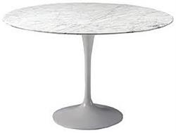 Saarinen round dining table carrara marble top 54