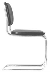 Marcel Breuer Cesca side chair (uph.)