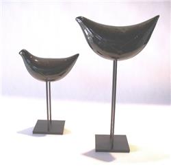 pair of birds black