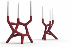 coral candlestick red by cedric ragot