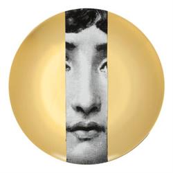 fornasetti plate # 33 GOLD tema e variazioni
