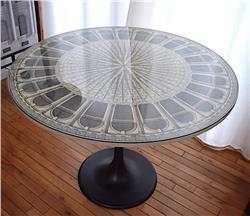 vintage FORNASETTI table Architettura b/w SOLD