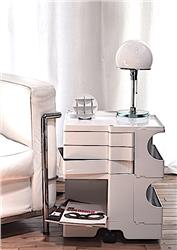 Joe Colombo Boby trolley white B23 in STOCK