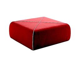 Joe Colombo Crossed Pouf square