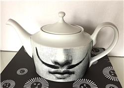 Fornasetti teapot T&V 21 black/white in STOCK