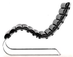 mies van der rohe MR chaise lounge black