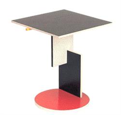 Square table designed by Gerrit Rietveld