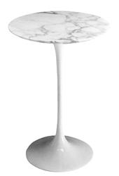 Saarinen round side table marble (16")