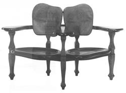 Battlo 2-seat bench designed by Antoni Gaudi