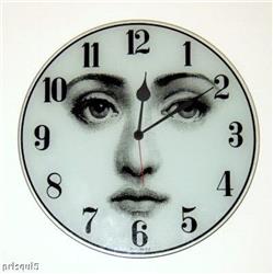 wall clock viso blk/wht in STOCK