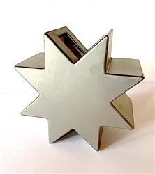 ETTORE SOTTSASS HSING STAR vase Silver in STOCK
