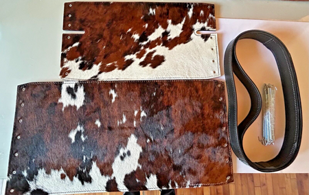 le corbusier camp chair cow fur set seat/back/arms/springs SOLD
