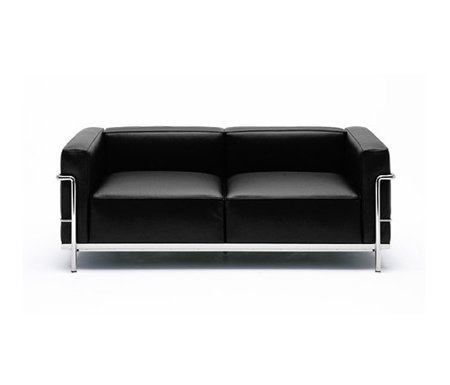 le corbusier 2 seat sofa grand confort foam model