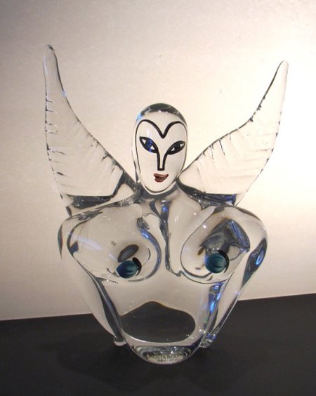 KOSTA BODA ANGEL HOUSE GODDESS sold