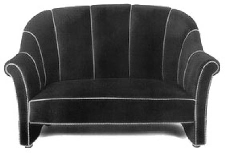 Josef Hoffman Haus Koller loveseat