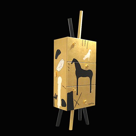 Mimmo Paladino Bar cabinet ORO in STOCK