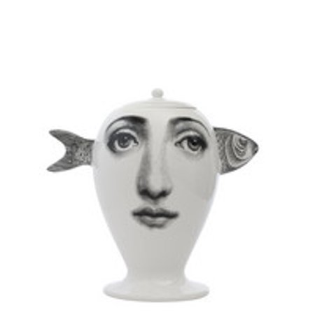 fornasetti vase Pesce black white