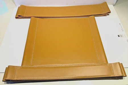 Marcel Breuer Wassily Chair Biscotto Cuoio Leather Parts made in Italy
